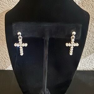 Brighton You are Loved Cross post earrings NWT